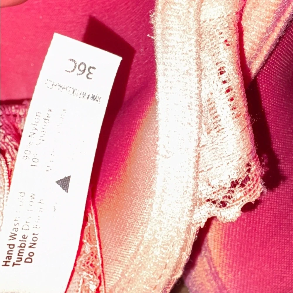 French Affair Push Up Floral Lace Bra - Picture 4 of 4